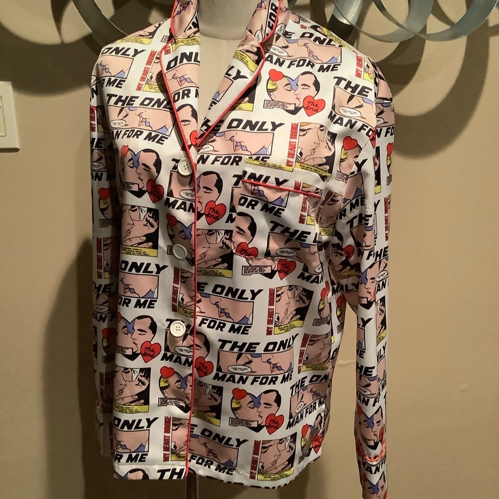 SJYP & Marvel Satin Shirt/Jacket